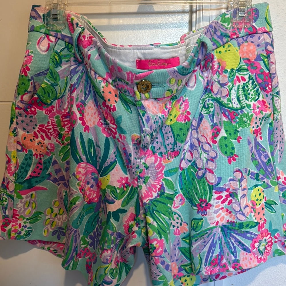 Lilly Pulitzer Colorful Floral Print Shorts